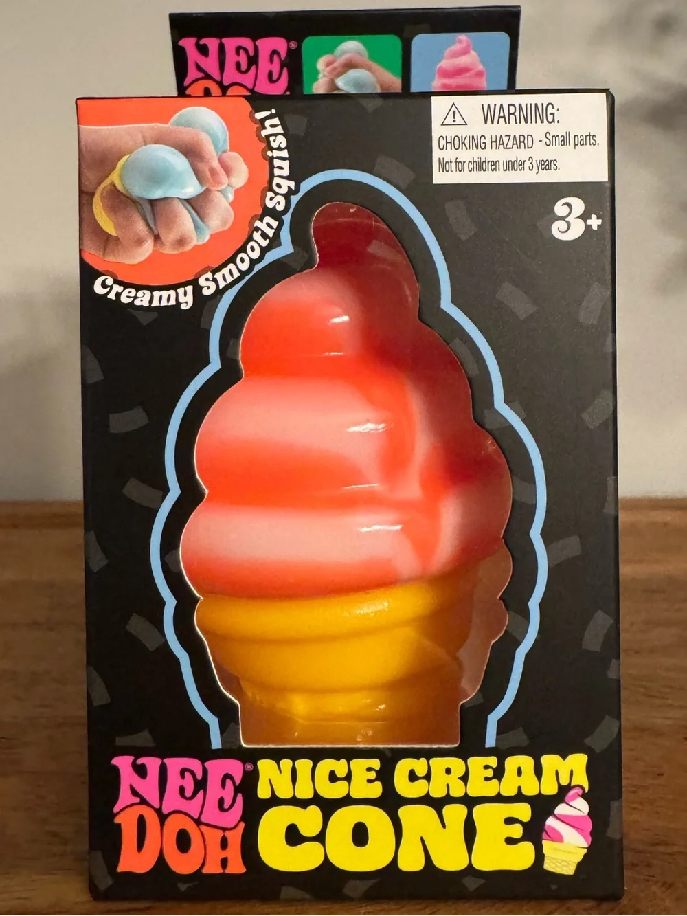 NeeDoh Orange Nice Cream Cone...Squishy Toy